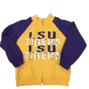 LSU Tigers Zip Up Sweatshirt Jacket | Size 4/4T